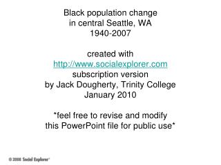 1940 Census Tract - % Black Population