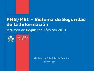 PMG/MEI – Sistema de Seguridad de la Información