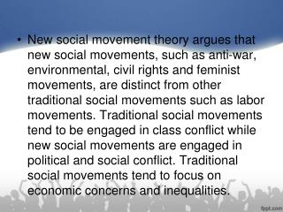 Social Movement is a