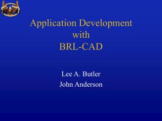 Application Development with BRL-CAD