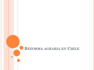 Reforma agraria en Chile