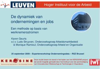 25 september 2009 – Expertenworkshop Ondernemingsdata – RSZ Brussel