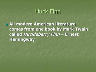 Huck Finn
