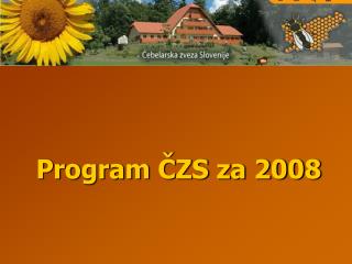 Program ČZS za 2008