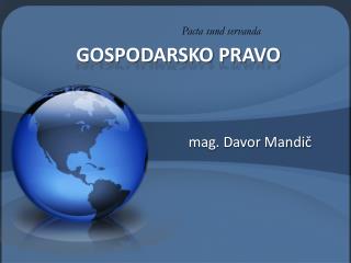 GOSPODARSKO PRAVO