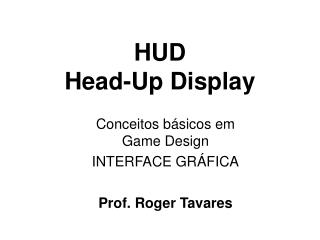 HUD Head-Up Display