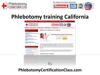 Phlebotomy Training California