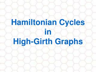 Hamiltonian Cycles in High-Girth Graphs