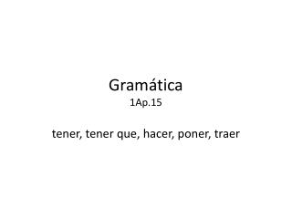 Gramática 1Ap.15