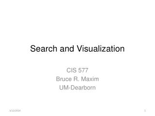 Search and Visualization