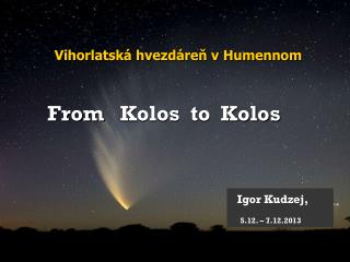 Vihorlatská hvezdáreň v Humennom