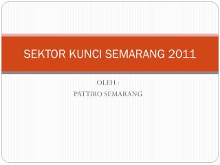 SEKTOR KUNCI SEMARANG 2011