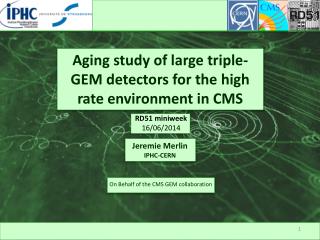 Aging study of large triple-GEM detectors for the high rate environment in CMS