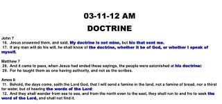 03-11-12 A M . DOCTRINE