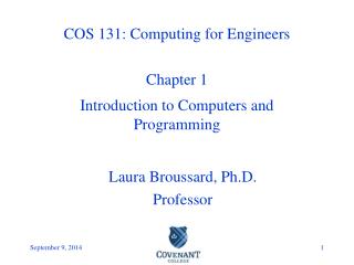 COS 131: Computing for Engineers