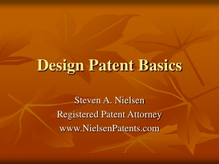 Design Patent Basics