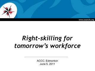 Right-skilling for tomorrow’s workforce