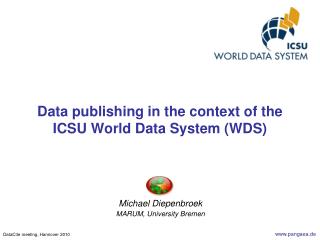 Data publishing in the context of the ICSU World Data System (WDS)
