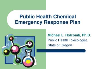 Public Health Chemical Emergency Response Plan