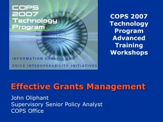 Effective Grants Management