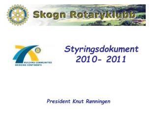 Styringsdokument 2010- 2011
