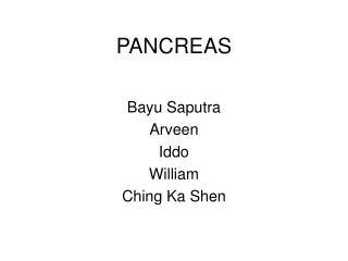 PANCREAS