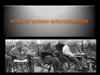 Voice of Women WITH DISABILITIES