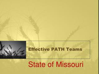 Effective PATH Teams