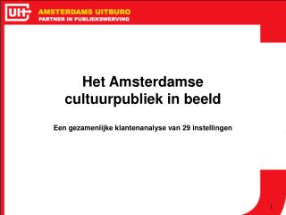 Het Amsterdamse cultuurpubliek in beeld