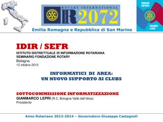 Emilia Romagna e Repubblica di San Marino