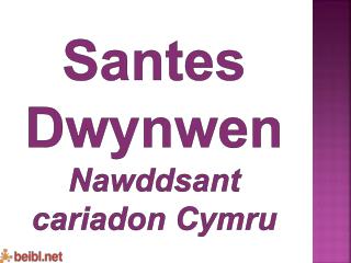 Santes Dwynwen Nawddsant cariadon Cymru