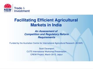 Scott Davenport CUTS International Workshop Presentation CREW Project, March 2013, Jaipur