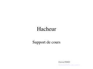 Hacheur