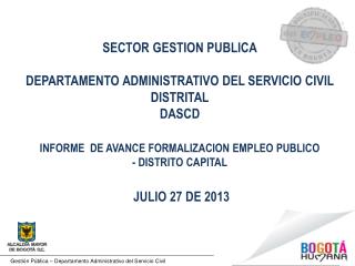 Gestión Pública – Departamento Administrativo del Servicio Civil
