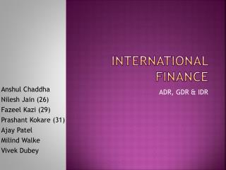 International Finance