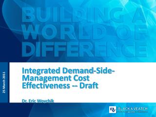 Integrated Demand-Side-Management Cost Effectiveness -- Draft Dr. Eric Woychik