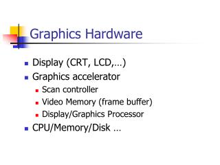 Graphics Hardware