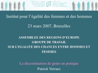 Institut pour l’égalité des femmes et des hommes