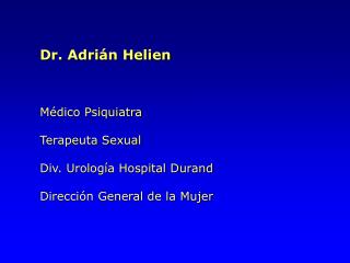 Dr. Adrián Helien