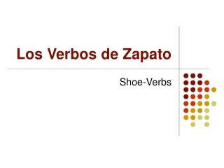 Los Verbos de Zapato