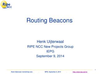 Routing Beacons