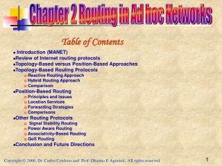 Chapter 2 Routing in Ad hoc Networks