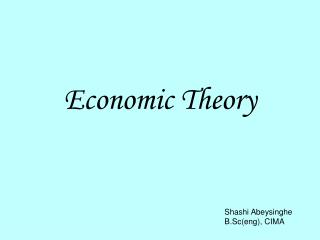 Economic Theory