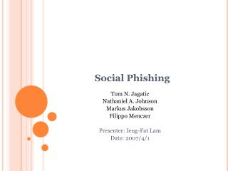 Social Phishing