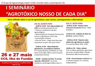 O Grupo de Agroecologia Capim Limão convida todos a participarem do