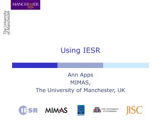 Using IESR