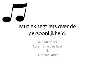 Muziek zegt iets over de persoonlijkheid.