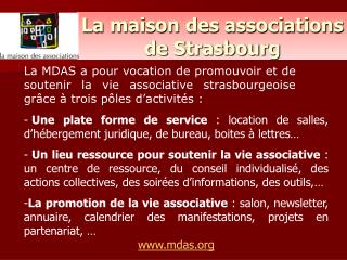 La maison des associations de Strasbourg