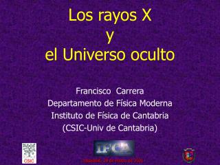 Los rayos X y el Universo oculto