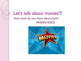 Let’s talk about movies !!!